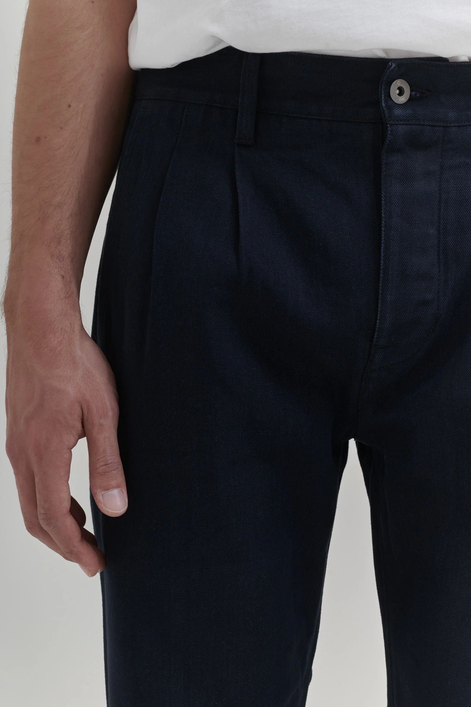 PLEATED WORKER CHINO BLUE - Image 5