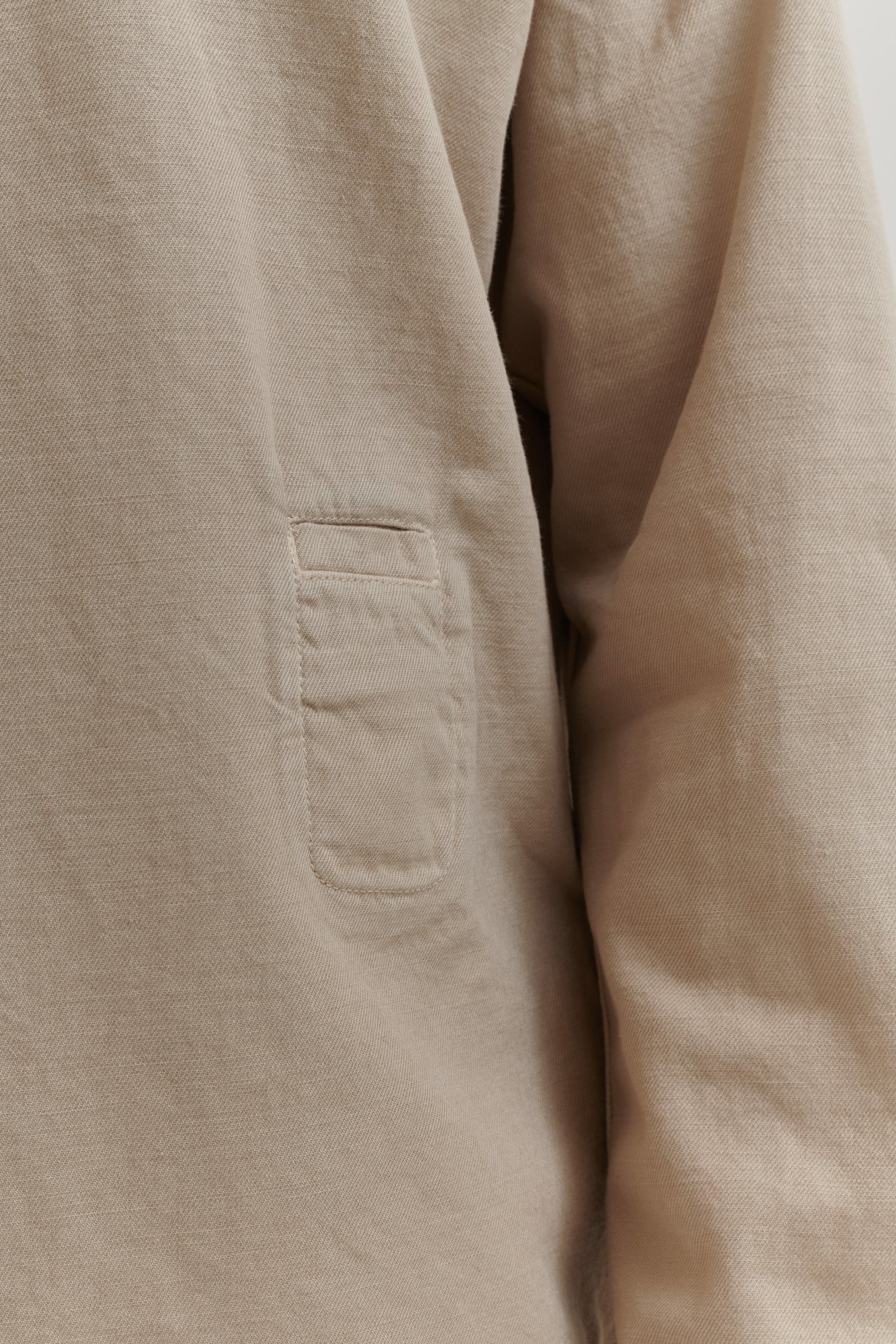 STAND UP COLLAR SHIRT KHAKI - Image 3